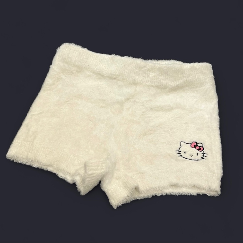 Sanrio Hello Kitty and Friends Forever 21 Fuzzy White Shorts